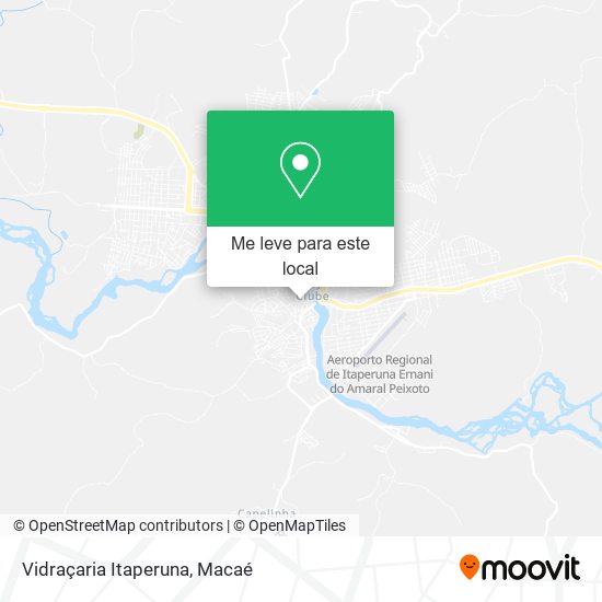 Vidraçaria Itaperuna mapa