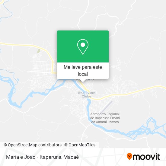 Maria e Joao - Itaperuna mapa