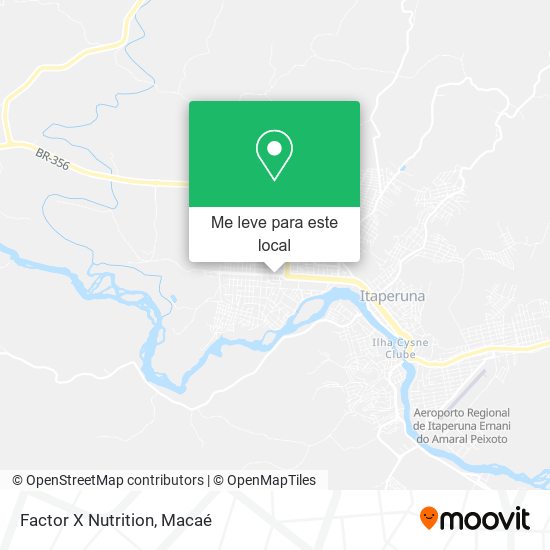 Factor X Nutrition mapa