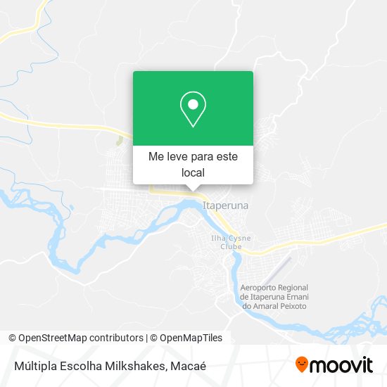 Múltipla Escolha Milkshakes mapa