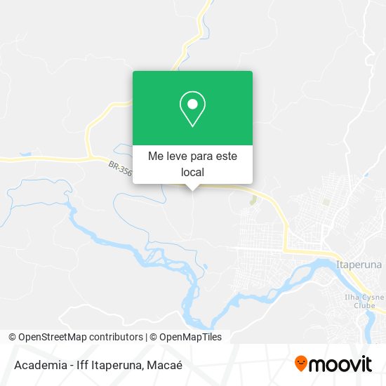 Academia - Iff Itaperuna mapa