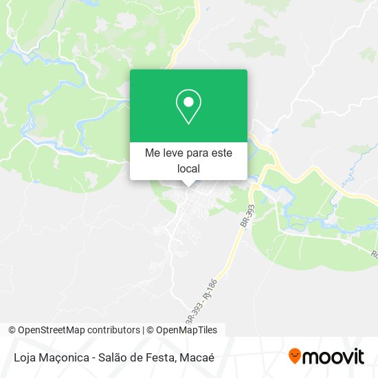 Loja Maçonica - Salão de Festa mapa