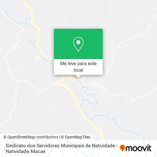 Sindicato dos Servidores Municipais de Natividade - Natividade mapa