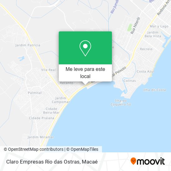 Claro Empresas Rio das Ostras mapa