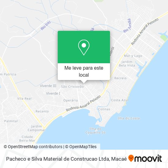 Pacheco e Silva Material de Construcao Ltda mapa