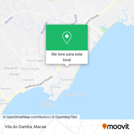 Vila do Gambá mapa