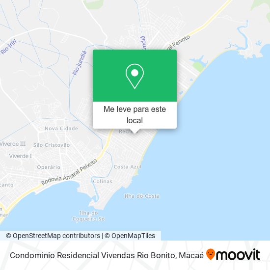 Condominio Residencial Vivendas Rio Bonito mapa