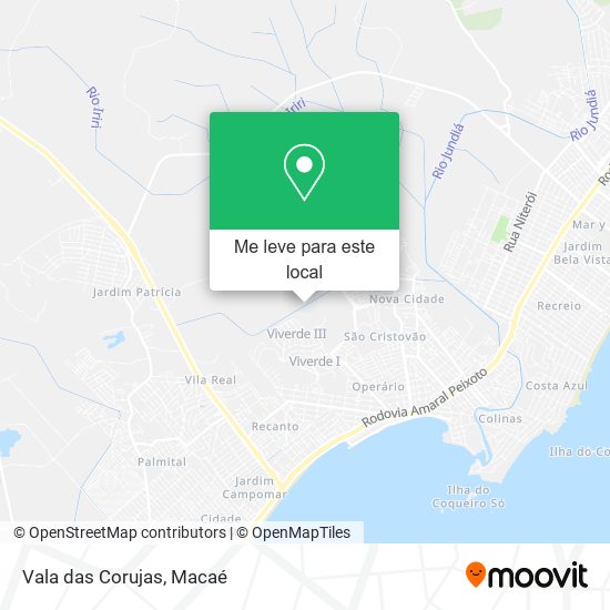 Vala das Corujas mapa