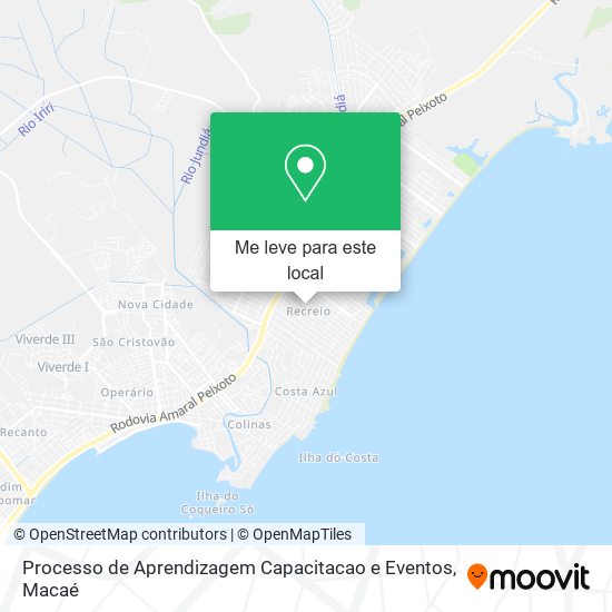Processo de Aprendizagem Capacitacao e Eventos mapa