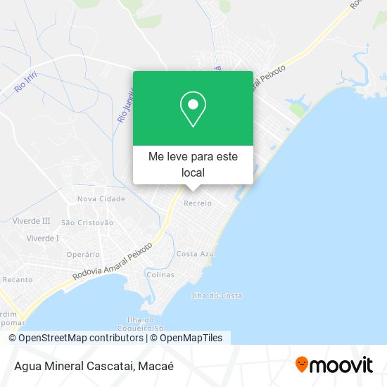 Agua Mineral Cascatai mapa