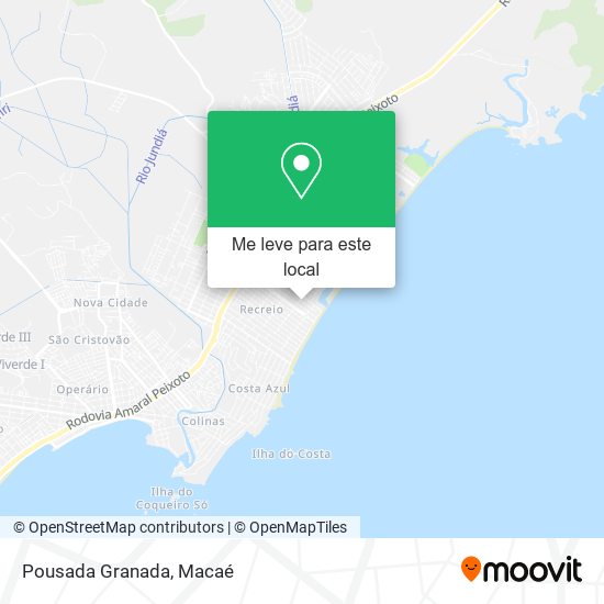 Pousada Granada mapa