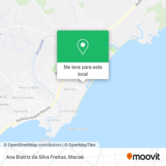 Ana Biatriz da Silva Freitas mapa