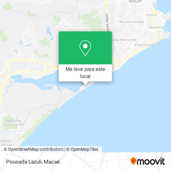 Pousada Lazuli mapa