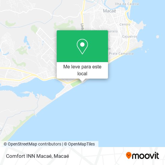 Comfort INN Macaé mapa