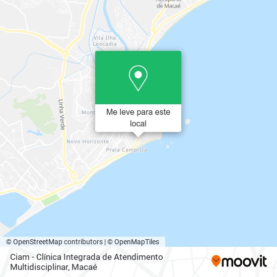 Ciam - Clínica Integrada de Atendimento Multidisciplinar mapa