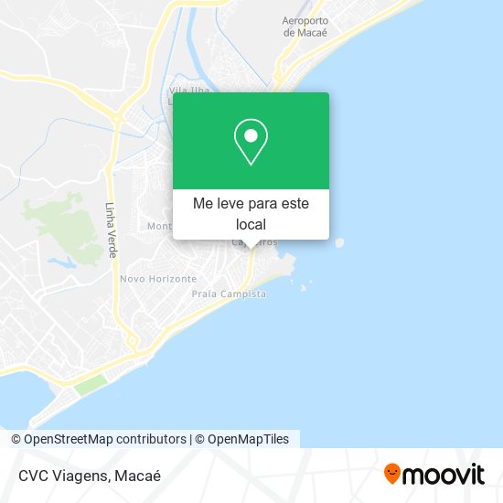 CVC Viagens mapa