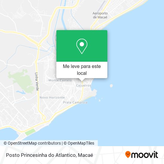 Posto Princesinha do Atlantico mapa