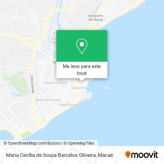 Maria Cecília de Souza Barcelos Oliveira mapa