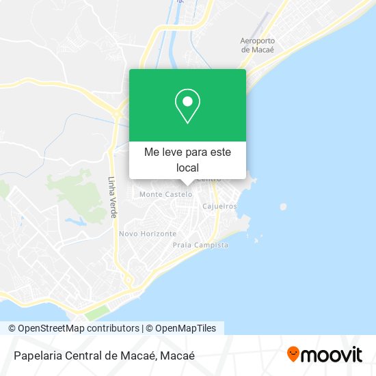 Papelaria Central de Macaé mapa