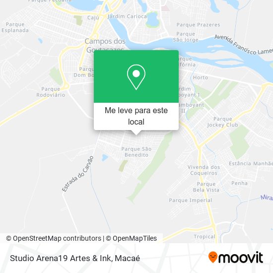 Studio Arena19 Artes & Ink mapa