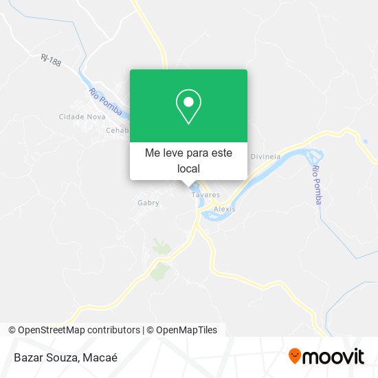 Bazar Souza mapa