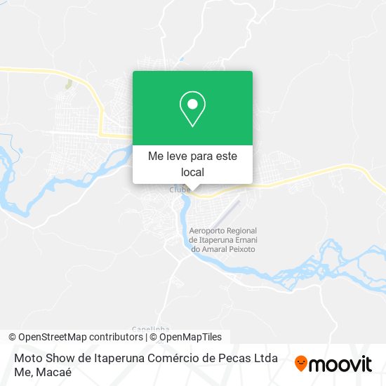Moto Show de Itaperuna Comércio de Pecas Ltda Me mapa