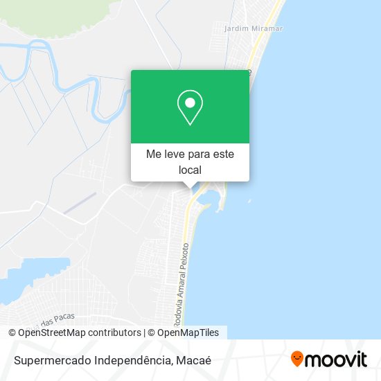 Supermercado Independência mapa