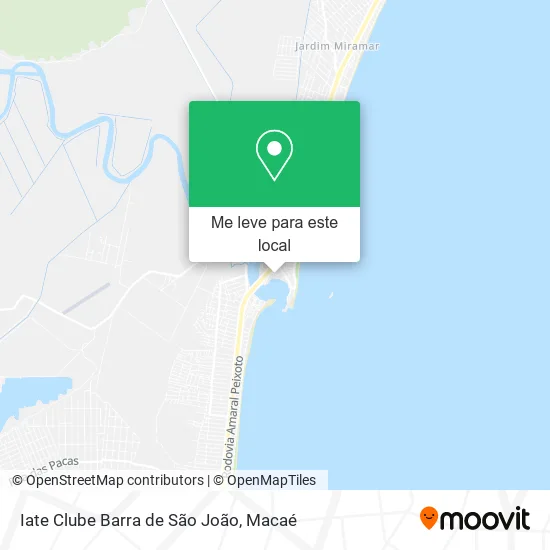 Iate Clube Barra de São João mapa