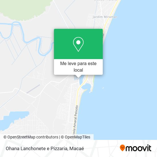 Ohana Lanchonete e Pizzaria mapa