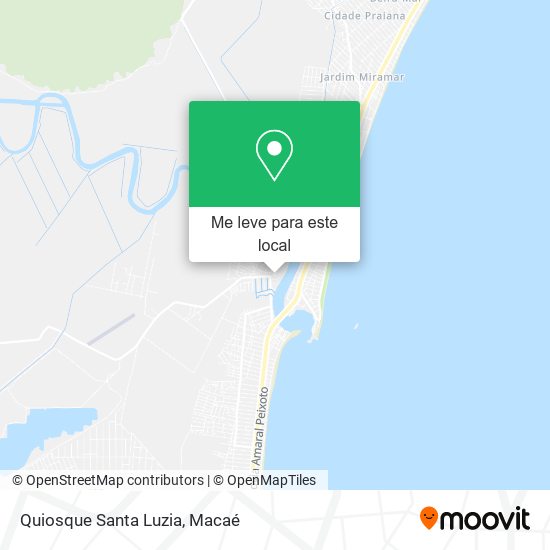Quiosque Santa Luzia mapa