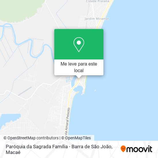 Paróquia da Sagrada Família - Barra de São João mapa
