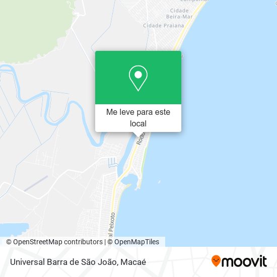 Universal Barra de São João mapa