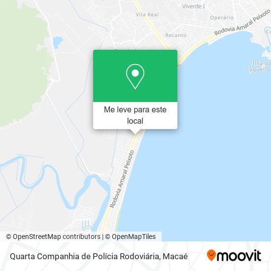 Quarta Companhia de Polícia Rodoviária mapa