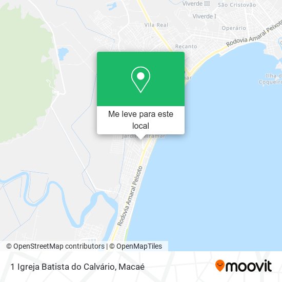 1 Igreja Batista do Calvário mapa