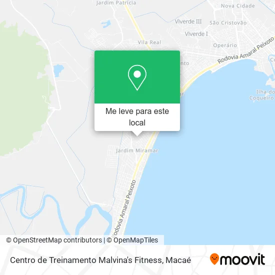 Centro de Treinamento Malvina's Fitness mapa