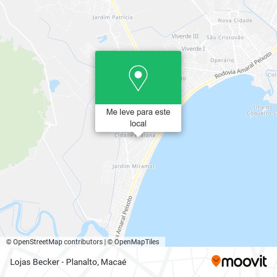 Lojas Becker - Planalto mapa