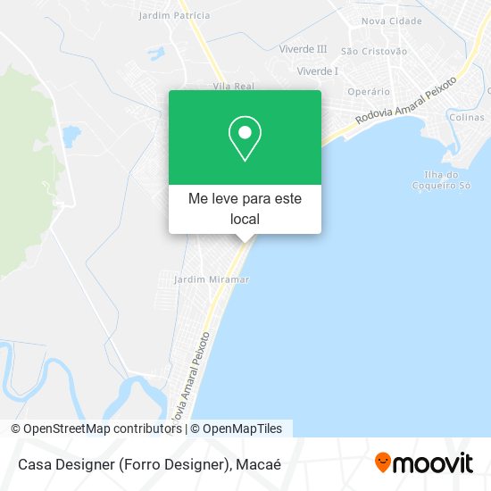 Casa Designer (Forro Designer) mapa