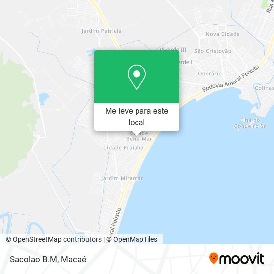 Sacolao B.M mapa