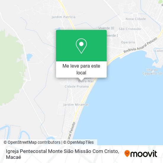 Igreja Pentecostal Monte Sião Missão Com Cristo mapa
