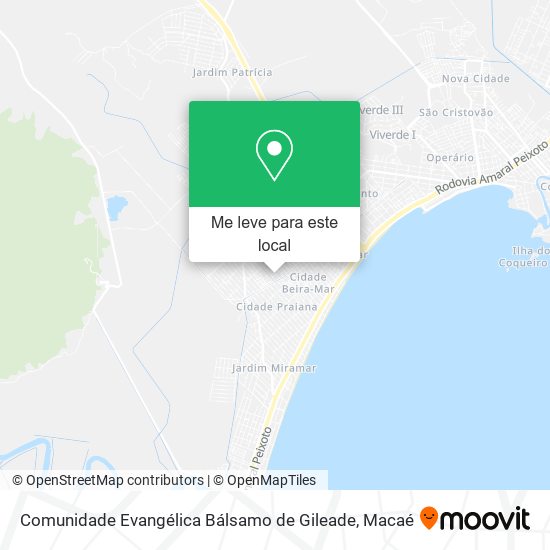 Comunidade Evangélica Bálsamo de Gileade mapa