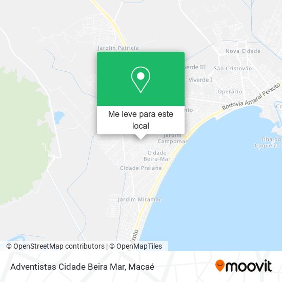 Adventistas Cidade Beira Mar mapa