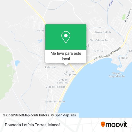 Pousada Letícia Torres mapa