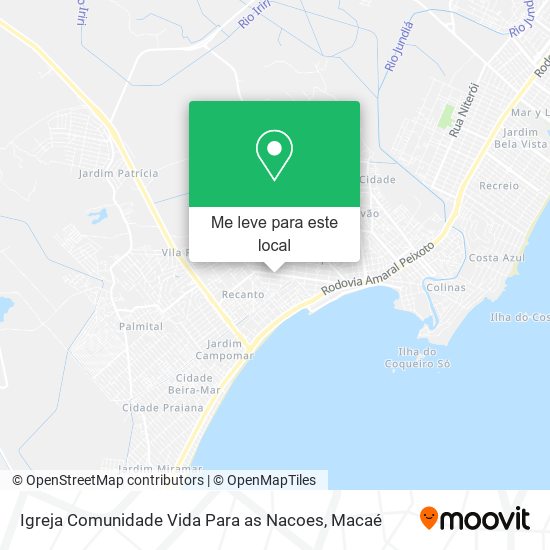 Igreja Comunidade Vida Para as Nacoes mapa