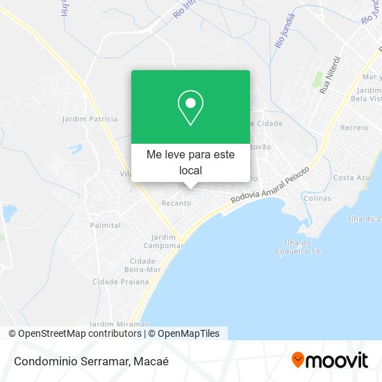 Condominio Serramar mapa