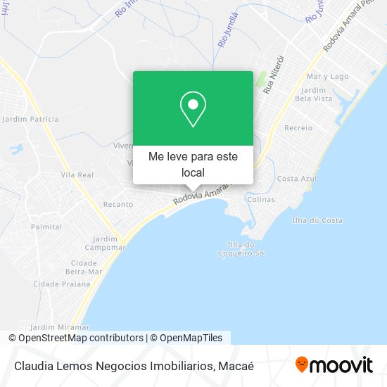 Claudia Lemos Negocios Imobiliarios mapa