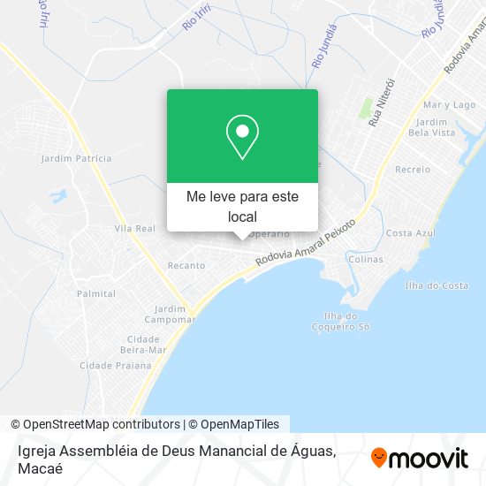 Igreja Assembléia de Deus Manancial de Águas mapa