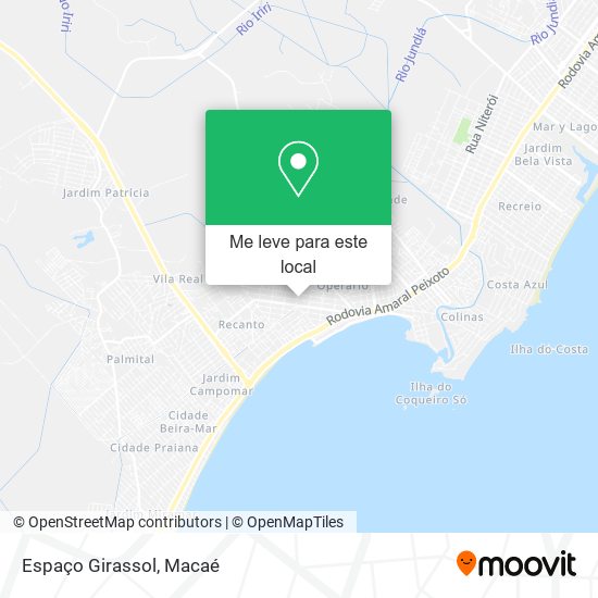 Espaço Girassol mapa