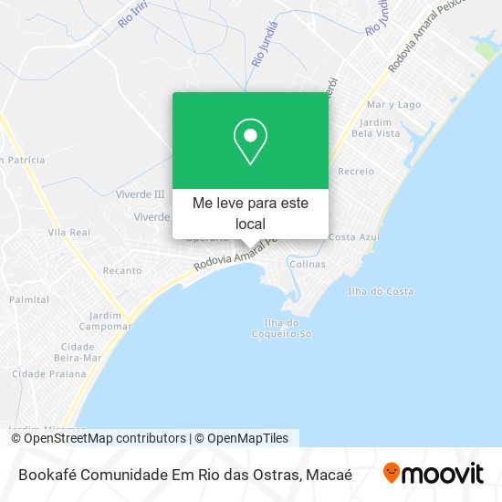 Bookafé Comunidade Em Rio das Ostras mapa