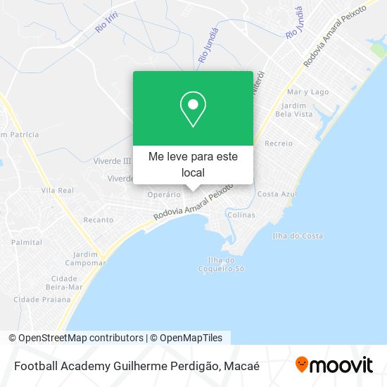 Football Academy Guilherme Perdigão mapa