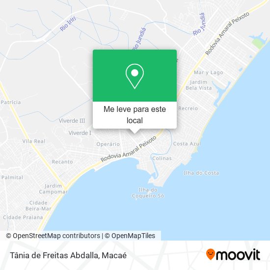 Tânia de Freitas Abdalla mapa